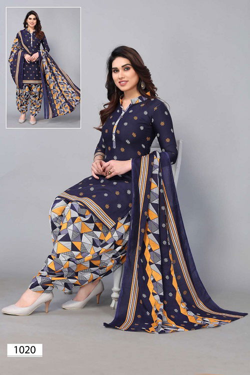 Patiyala Special 1002 Regular Wear Wholesale Cotton Dress Material